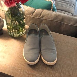 Chambray Toms Slip On Shoes